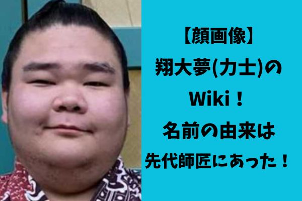 【顔画像】翔大夢(力士)のWiki！